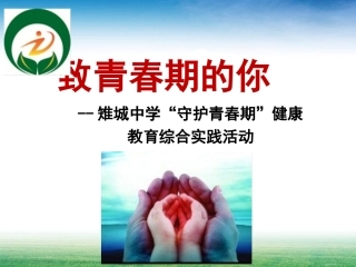 《致青春期的你》综合实践活动上课课件