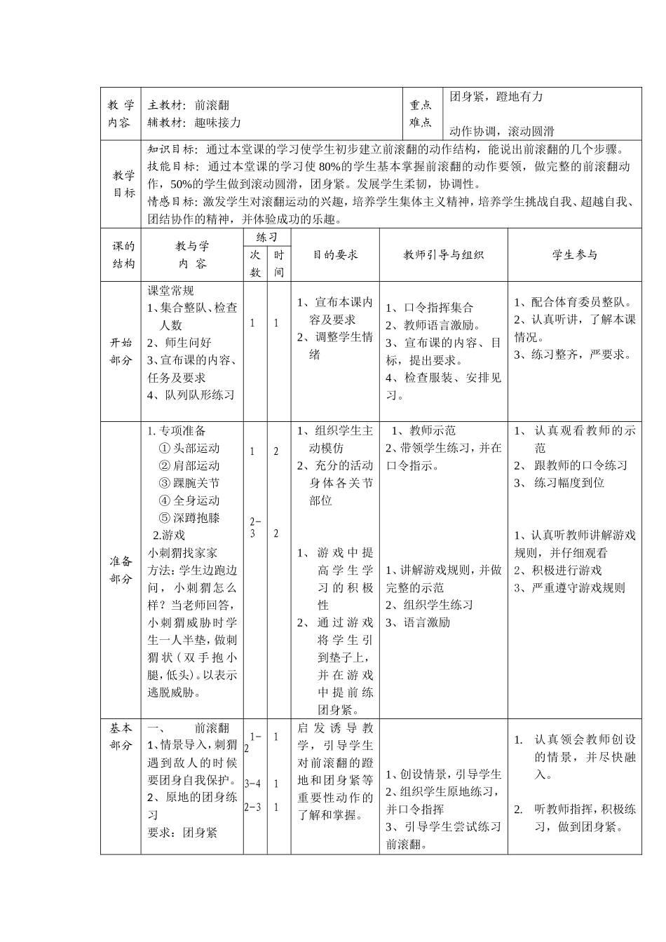 公开课—前滚翻_第2页