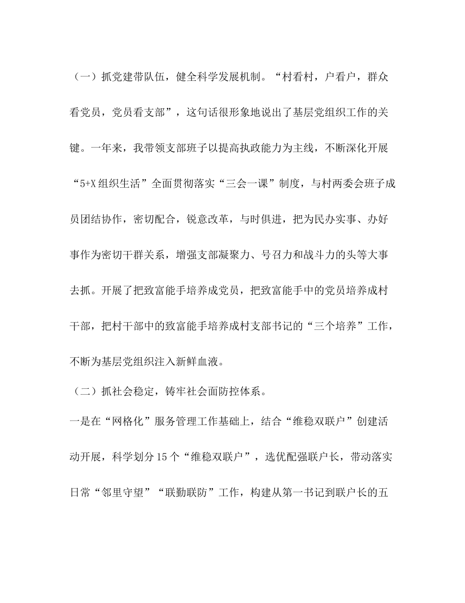 村党支部书记年工作总结_第3页