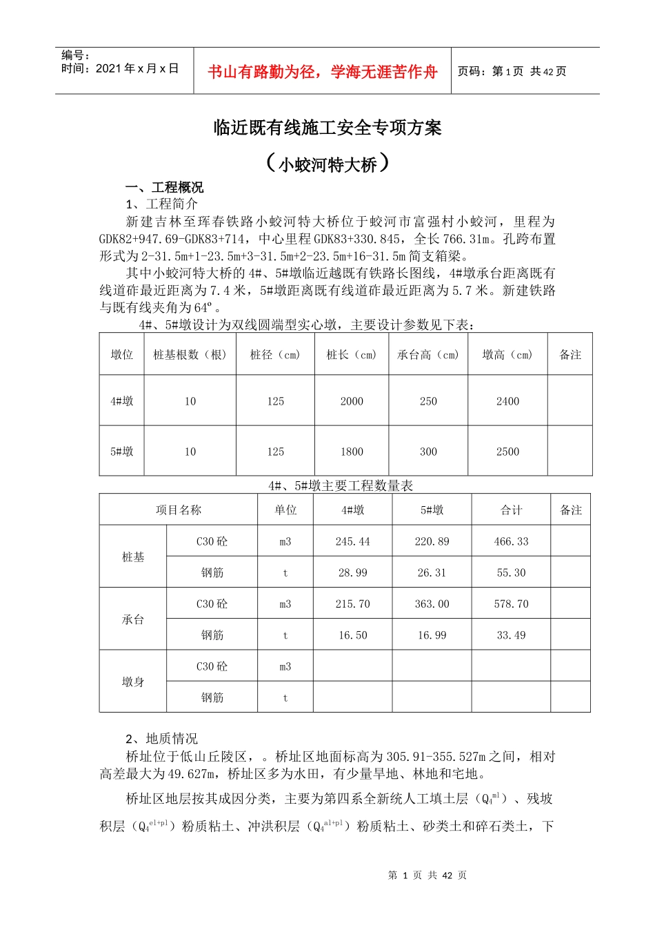 吉图珲既有线安全专项方案_第1页