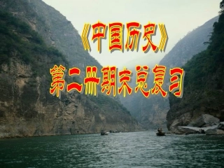 中国历史第二册期末总复习[下学期]