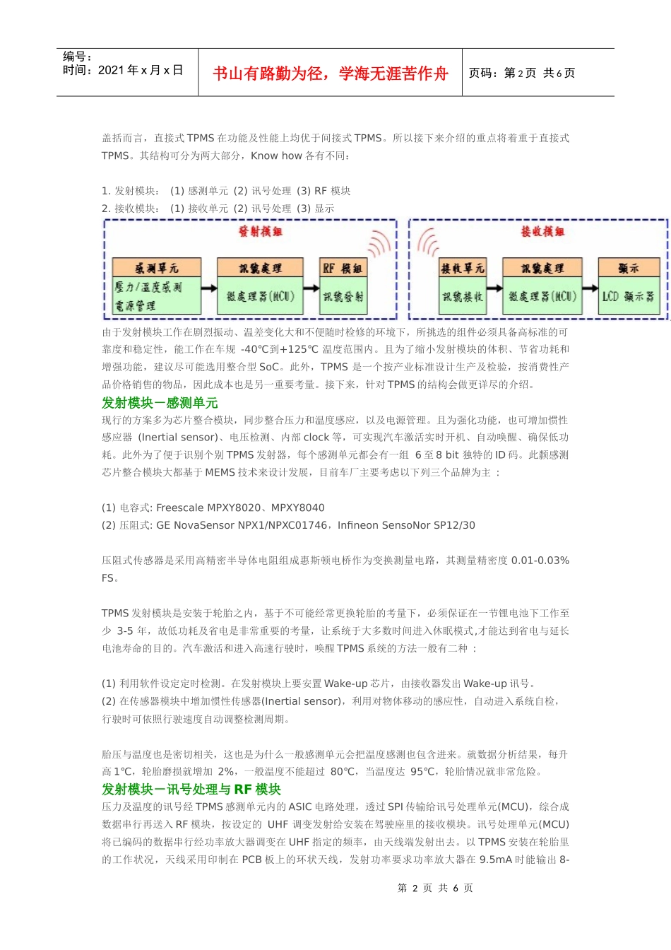 席卷未来的行车安全方案-轮胎气压监测系统(TPMS)_第2页