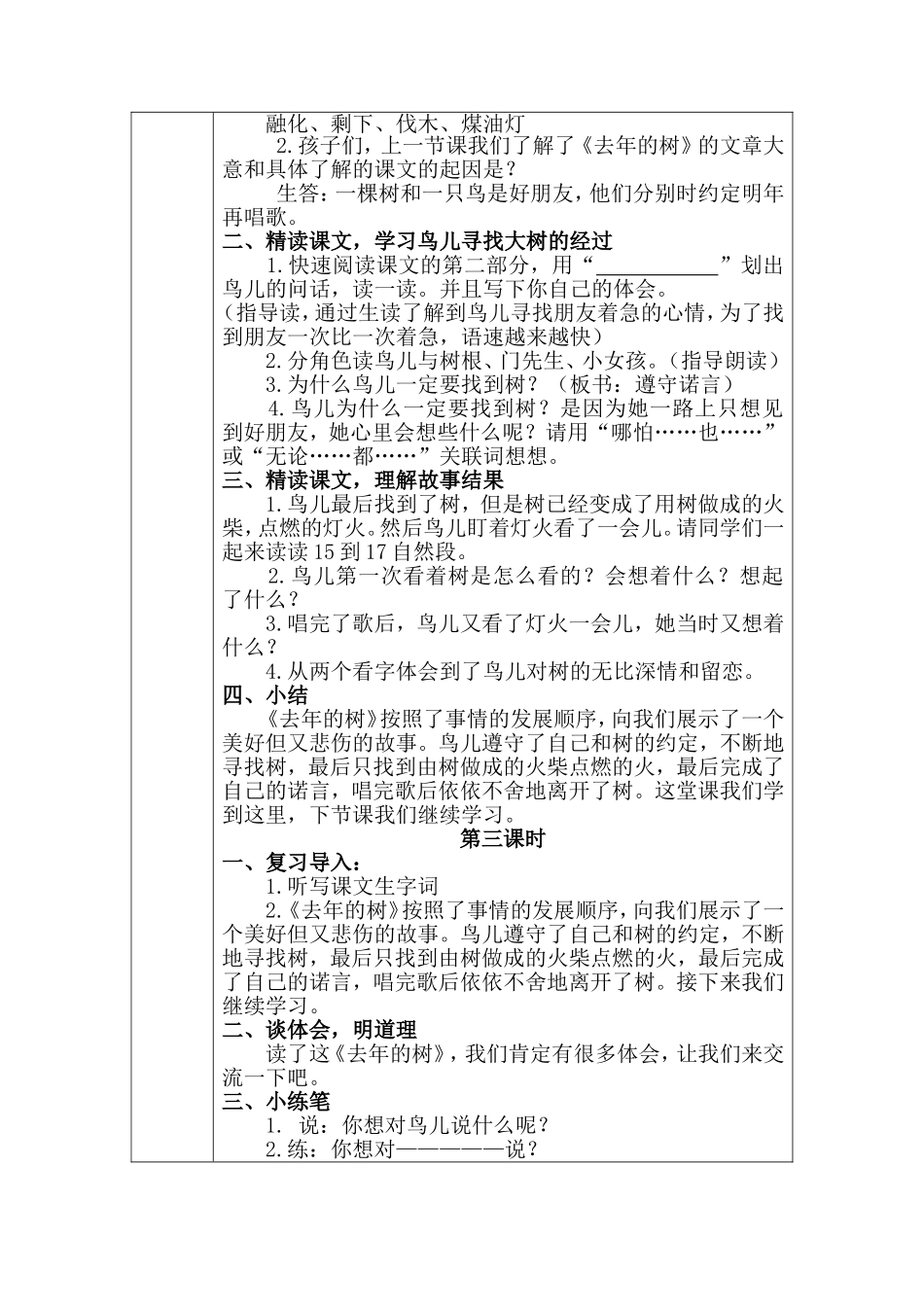 《去年的树》_第2页