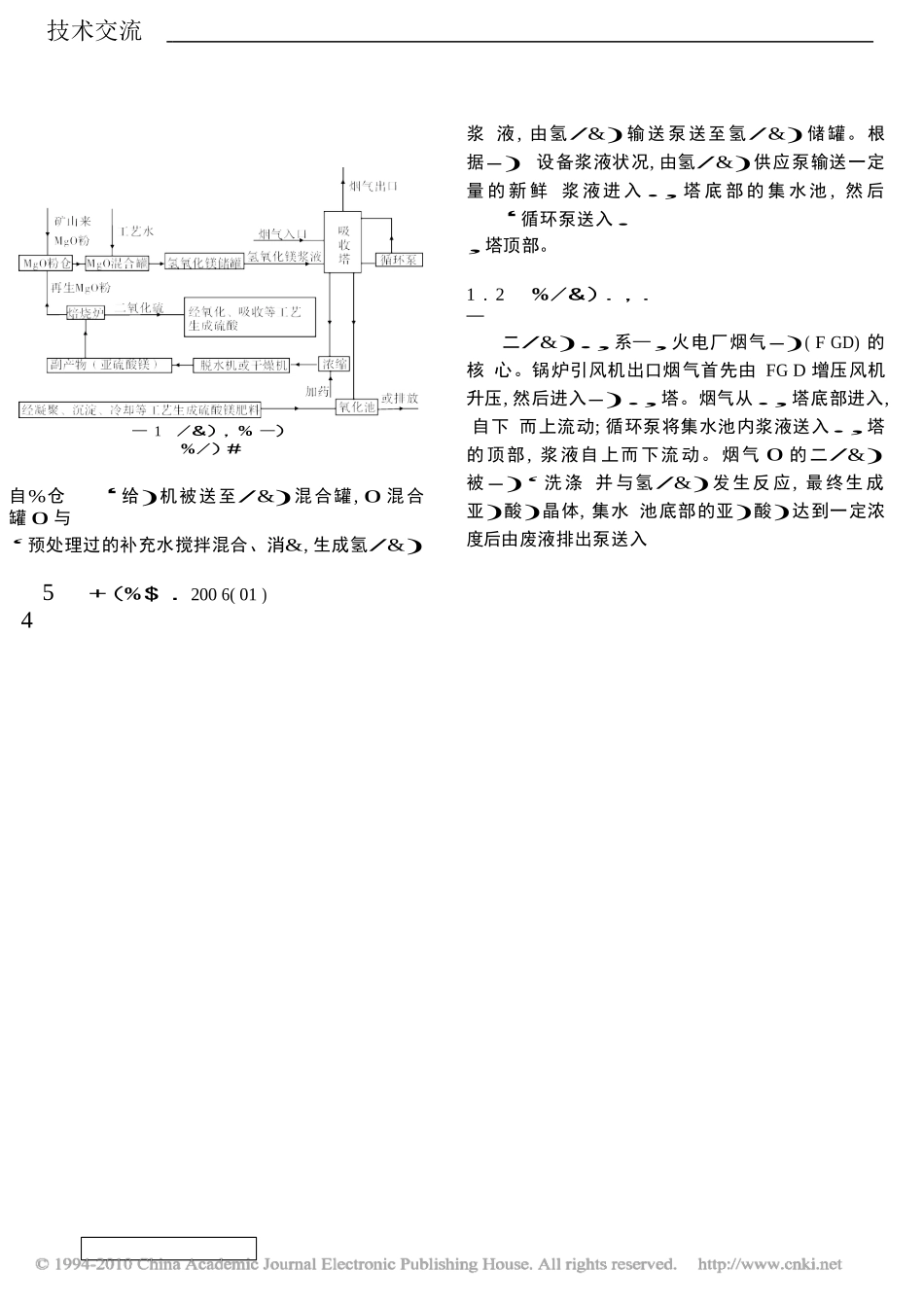 氧化镁_亚硫酸镁湿法脱硫工艺初探_第2页