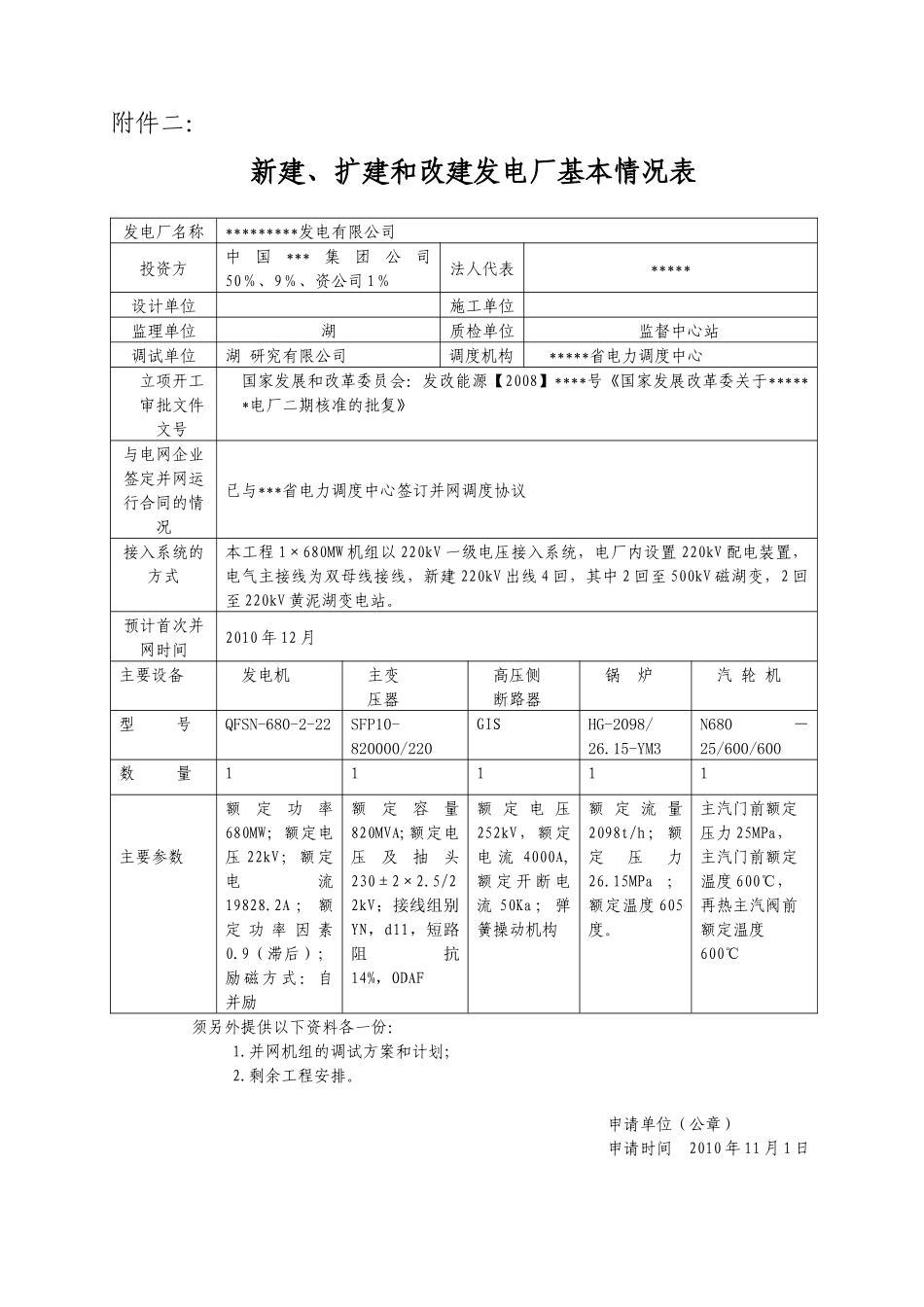 某火电厂并网安全性评价自查报告范_第1页