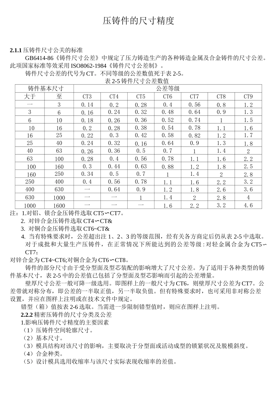 压铸件的尺寸精度_第1页