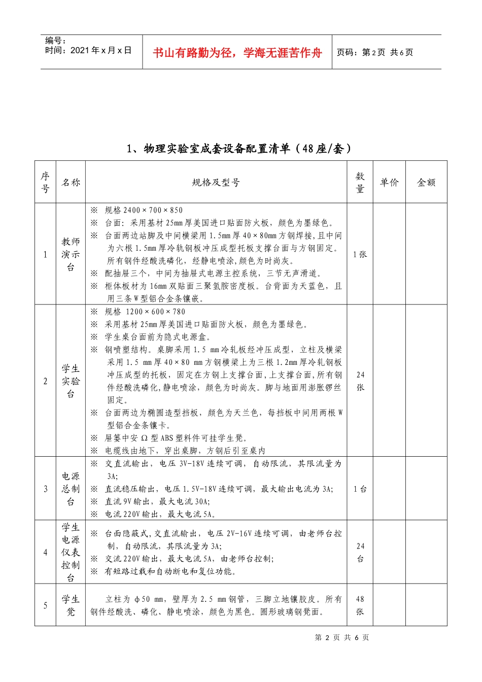 分路中学实验室配置单doc-理化生实验室成套设备配置清单_第2页