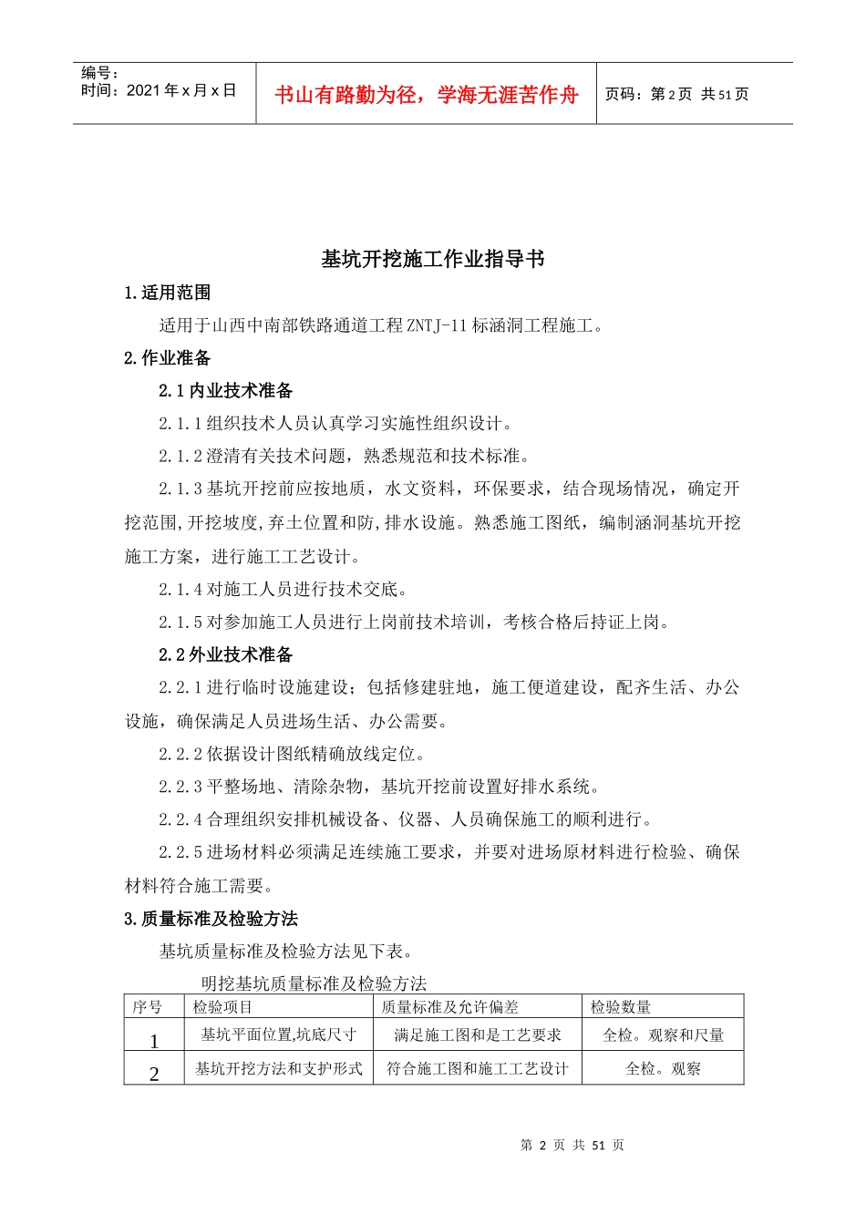 涵洞及附属工程施工作业指导书晋中南_第3页