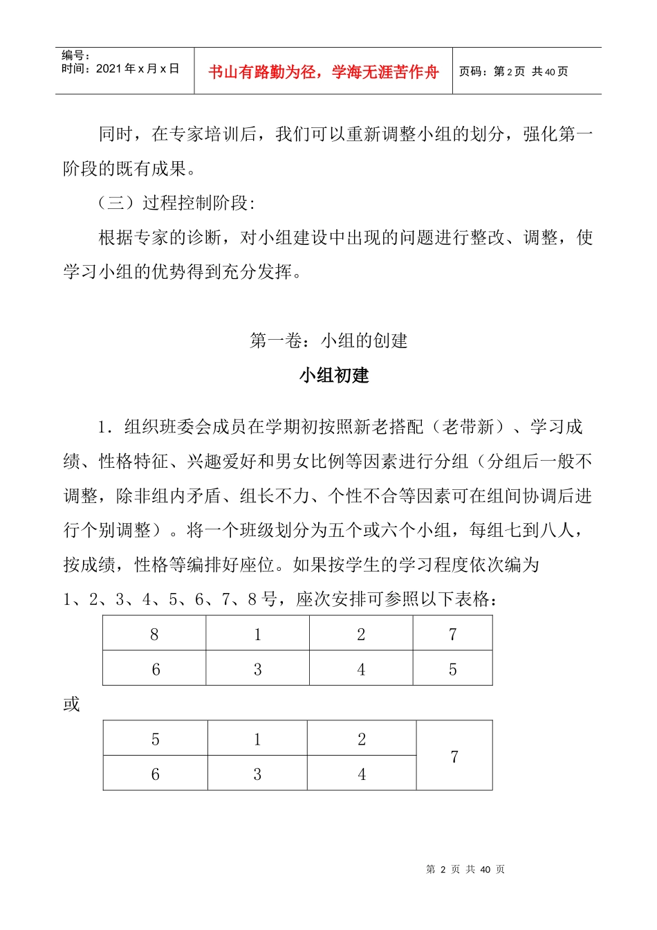 小组建设_学生培训和小组长培训_第2页