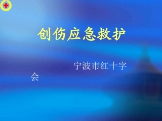 红十字救护员培训（创伤救护技术）