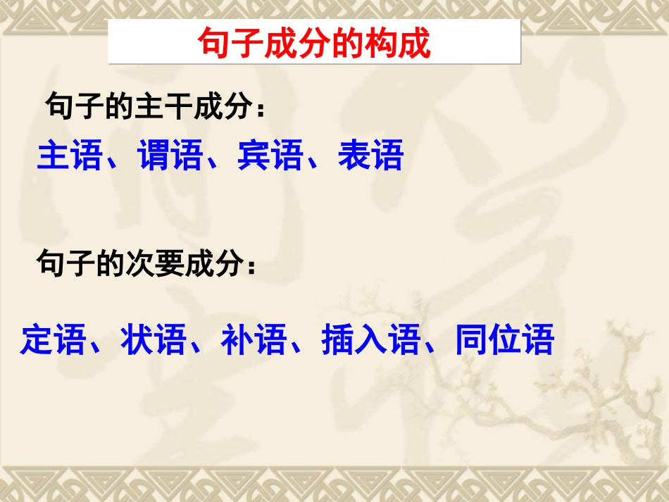 句子成分和简单句的五种基本句型_第2页