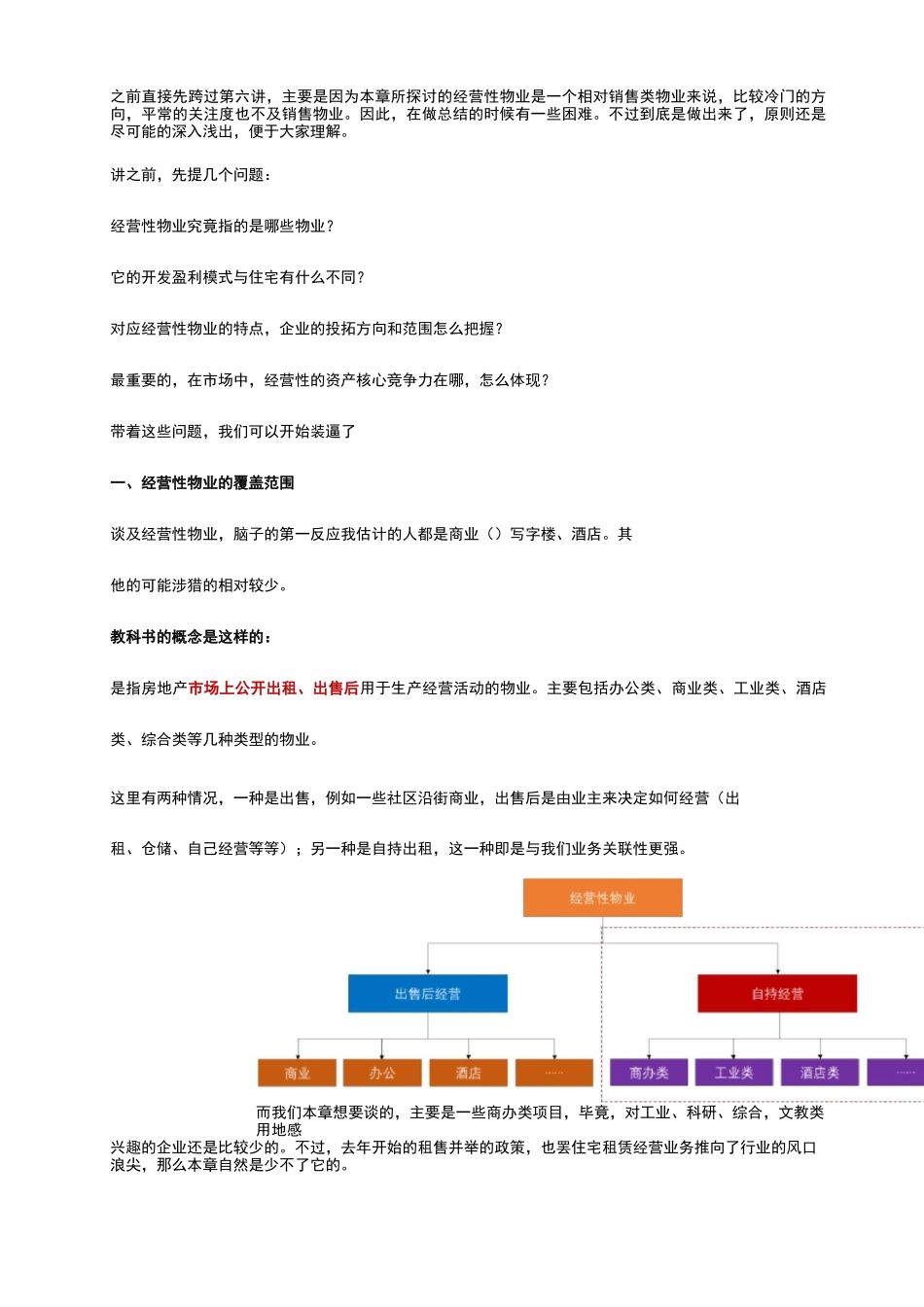 投资全过程第六讲-房地产投资分类(自持物业)-改_第1页