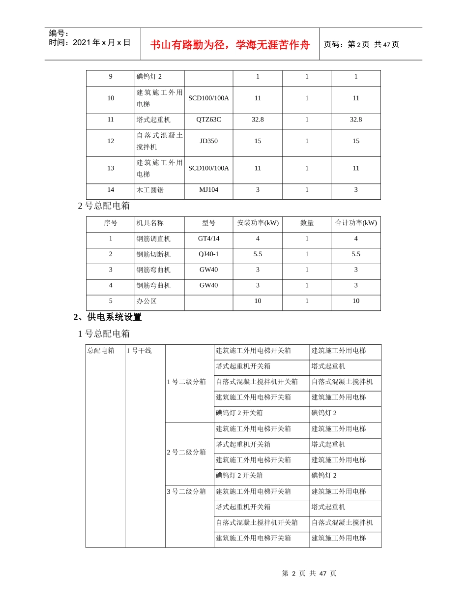 施工现场临时用水电方案_第2页