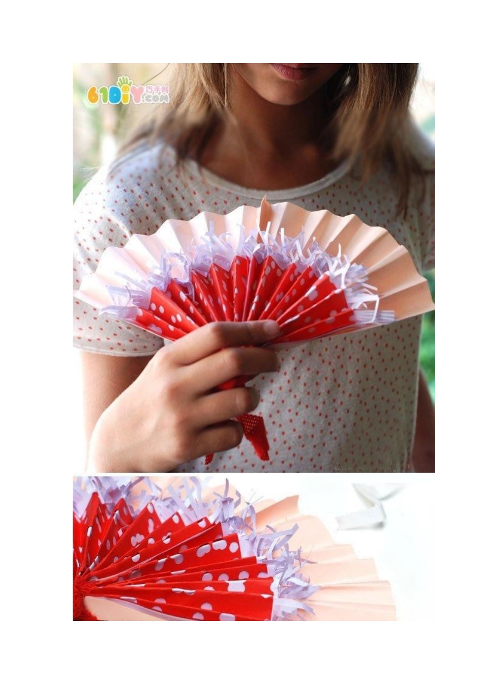 儿童夏天制作漂亮的手工扇子_第2页