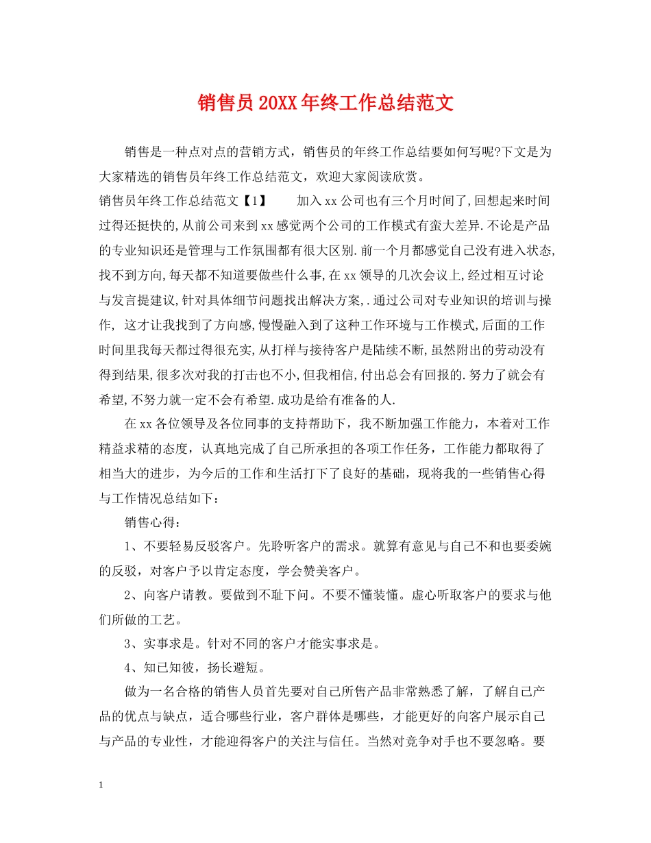 销售员终工作总结范文_第1页
