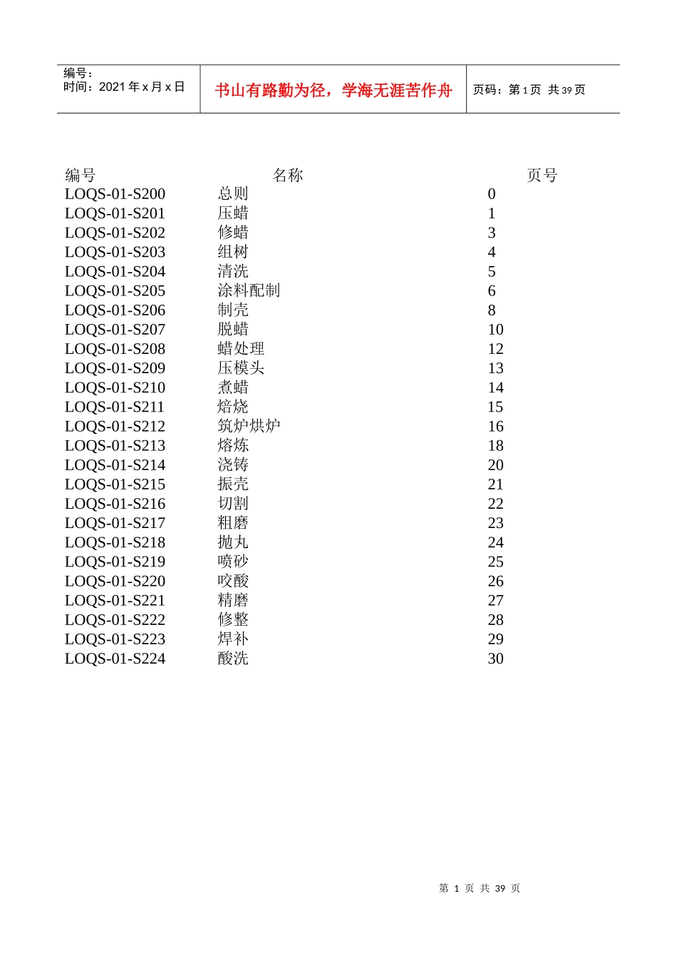 精密铸造工艺规程_第2页