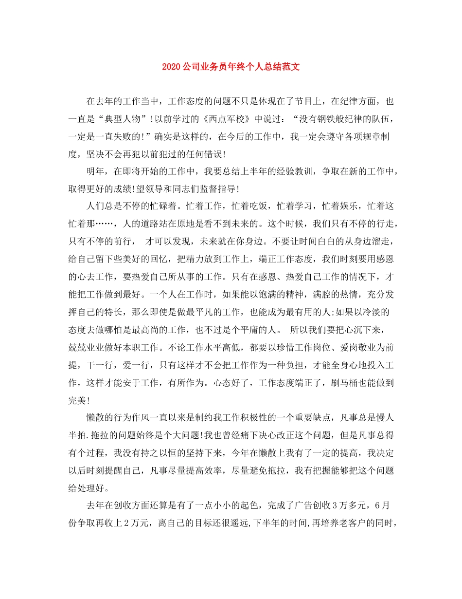 公司业务员年终个人总结范文_第1页