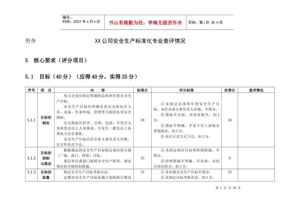 电力安全生产标准化达标评分表word_第1页