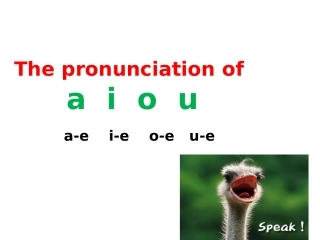 a,i,o,u发音练习