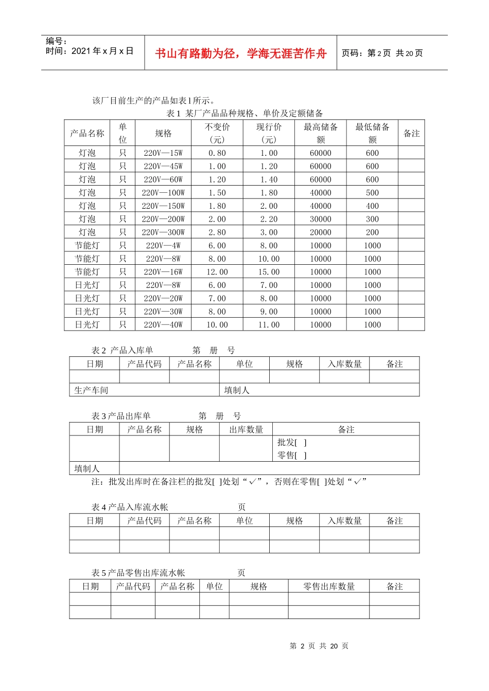 成品库存管理信息系统分析与设计(改)_第2页