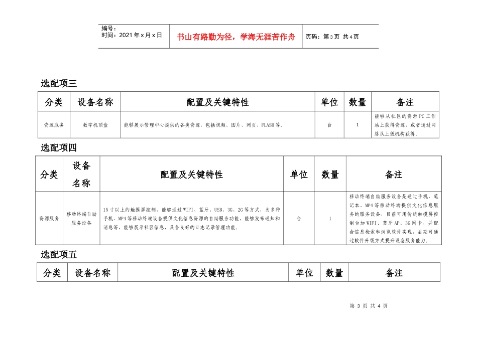 城市社区文化活动室设备配置标准-湖北省文化厅_第3页