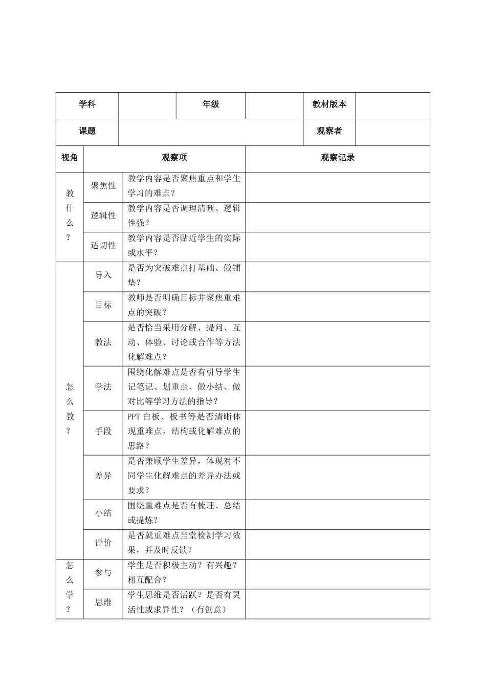课堂观察记录表单 (18)_第2页