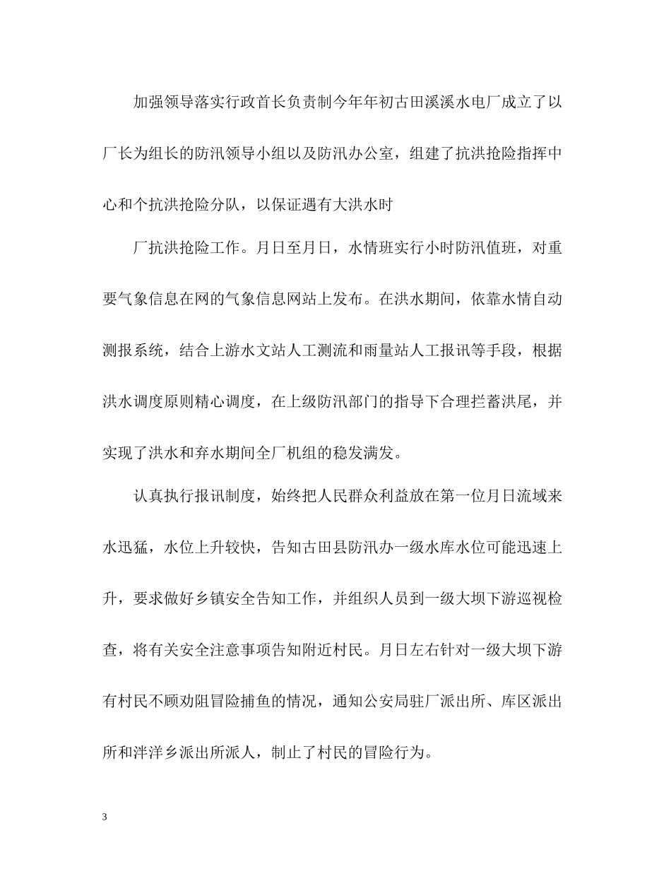 电厂防洪防汛工作总结_第3页