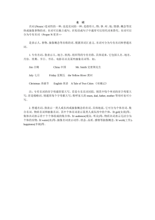 教学资源---名词