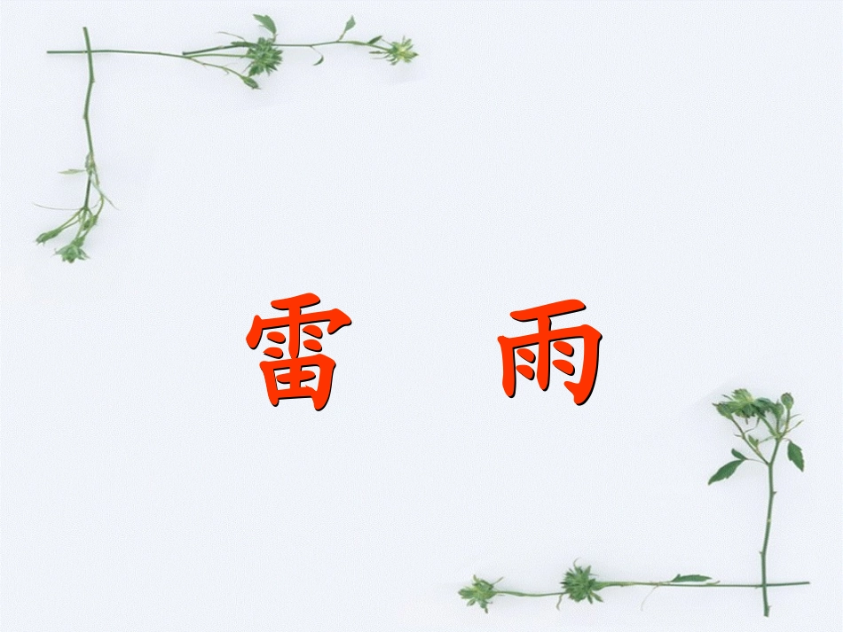 雷雨 (2)课件_第2页