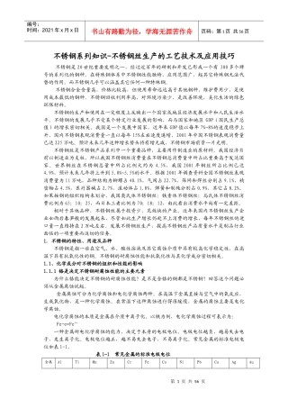 不锈钢系列知识-不锈钢丝生产的工艺技术及应用技巧