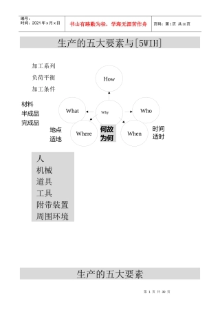 生产管理与计划讲义