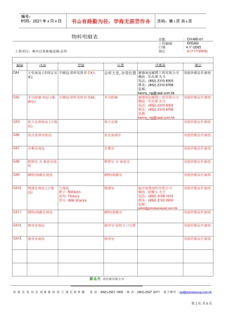 物料明细表(塏所)XXXX-07-11(DOC6页)