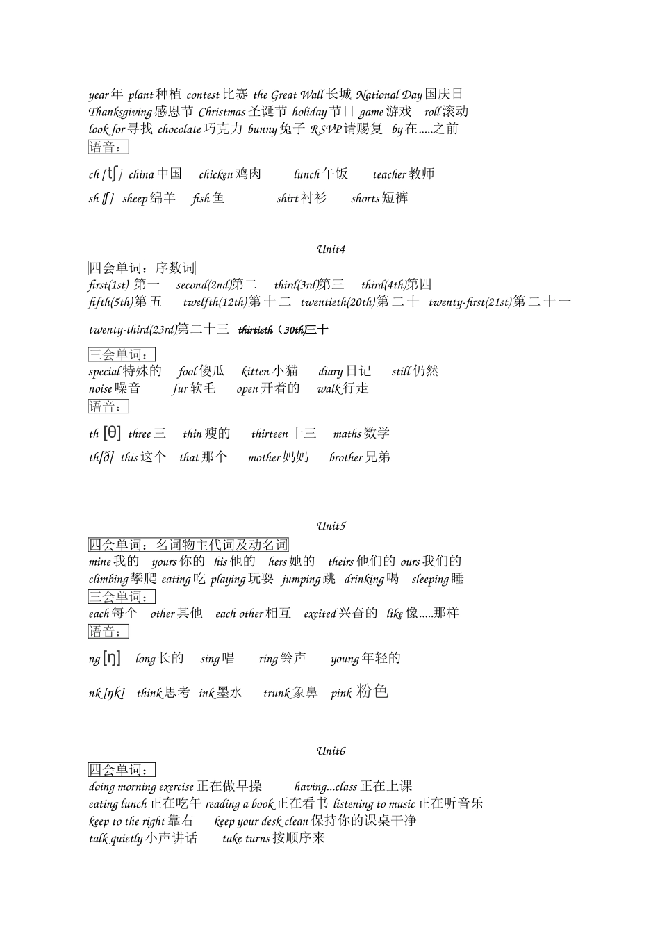 五下单词归类_第2页