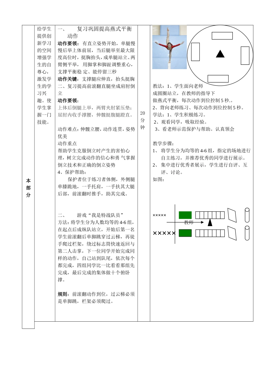 前滚翻教学公开课教案_第3页
