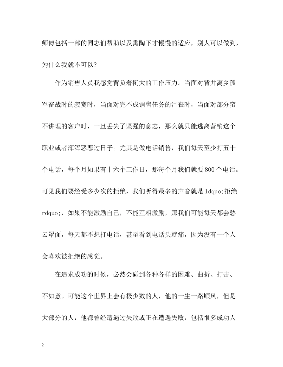 电话销售个人工作总结2_第2页
