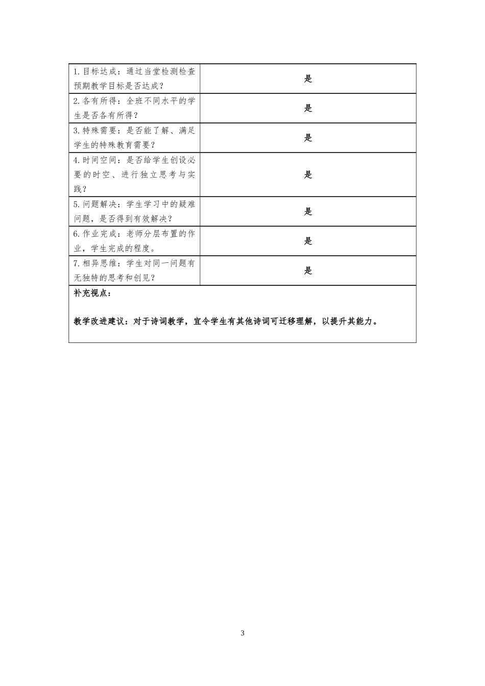 课堂观察记录_第3页