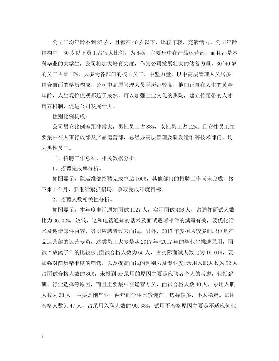 人力资源经理工作总结_第2页