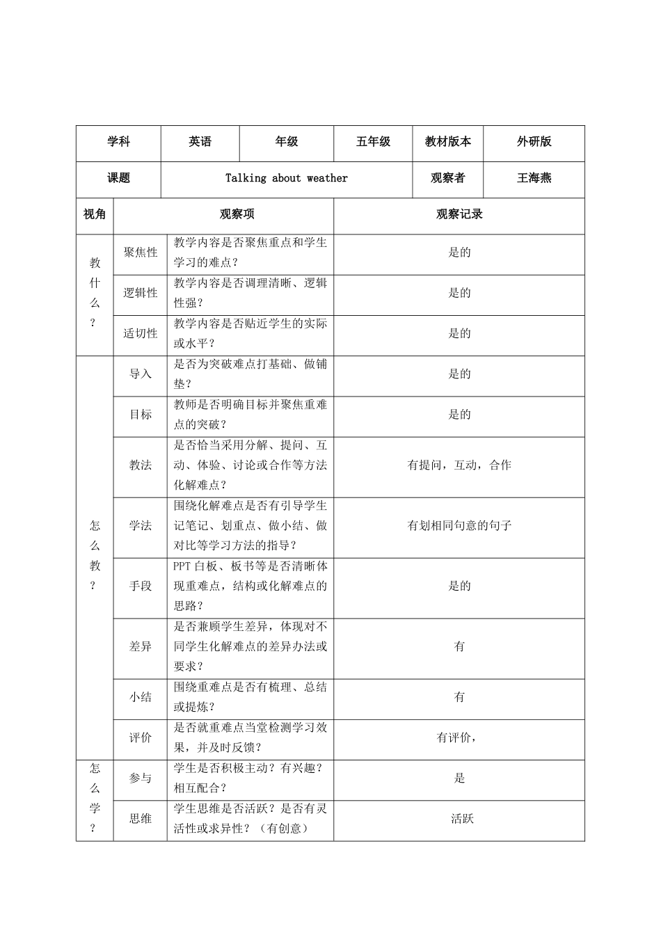 课堂观察记录表单 (13)_第2页