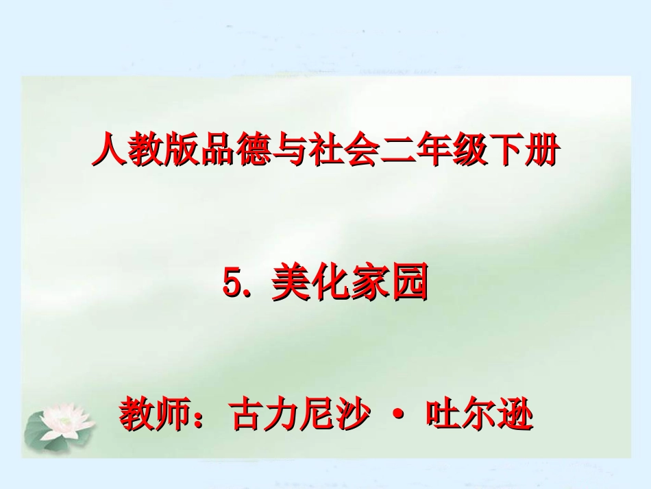 二年级下册《美化家园》PPT课件_第3页