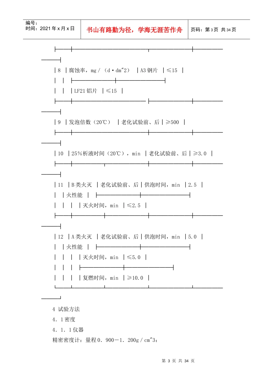 中华人民共和国公共安全行业标准高倍数泡沫灭火剂_第3页