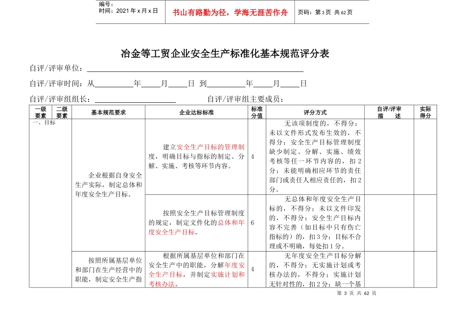 冶金等工贸企业安全生产标准化基本规范评分细则_2_第3页