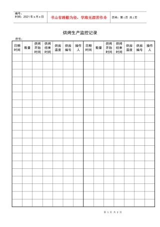12烘烤生产监控记录