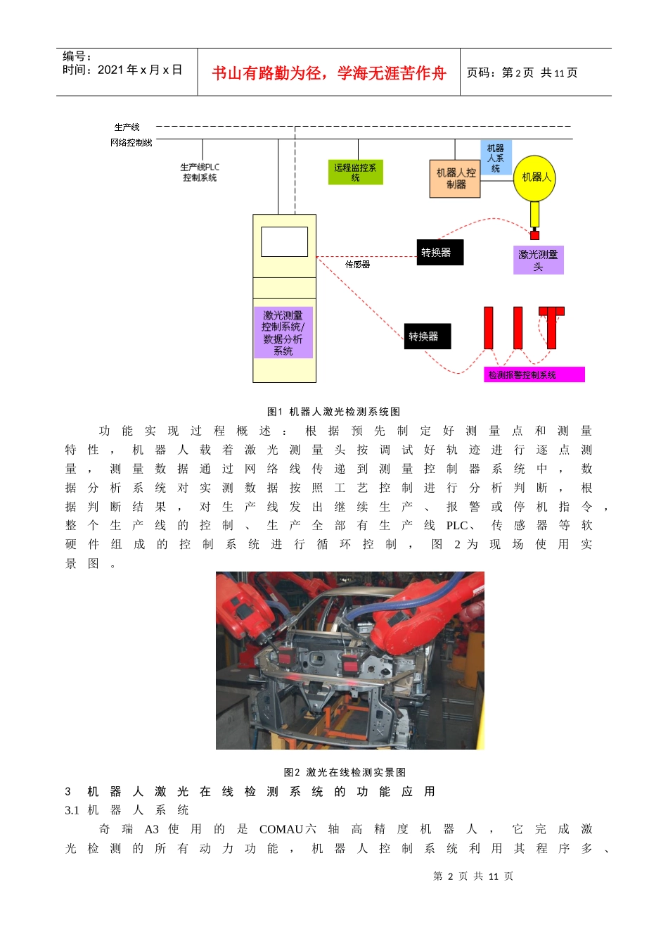 汽车车身激光在线检测技术的运用_第2页