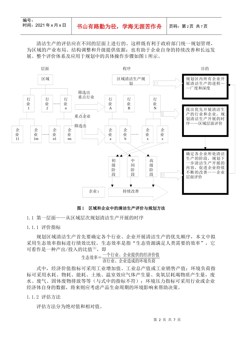 面向区域和企业的清洁生产评价与规划方法_第2页