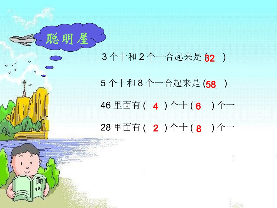 (人教版)一年级数学下册课件-两位数加一位数、整十数(不进位)-4(1)_第2页