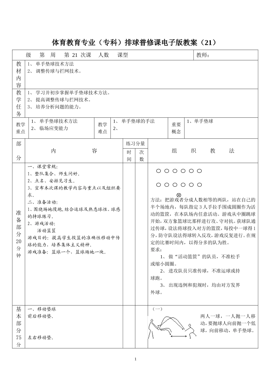 排球教案21_第1页