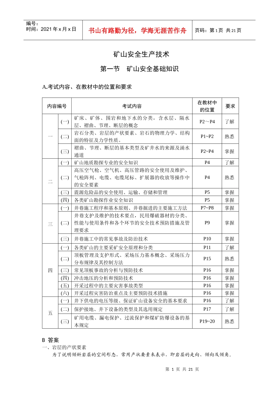 矿山安全生产技术应试指南_第1页