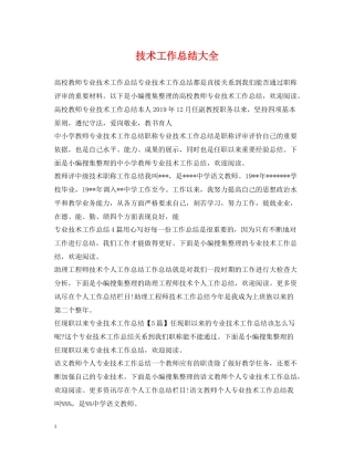 技术工作总结大全2