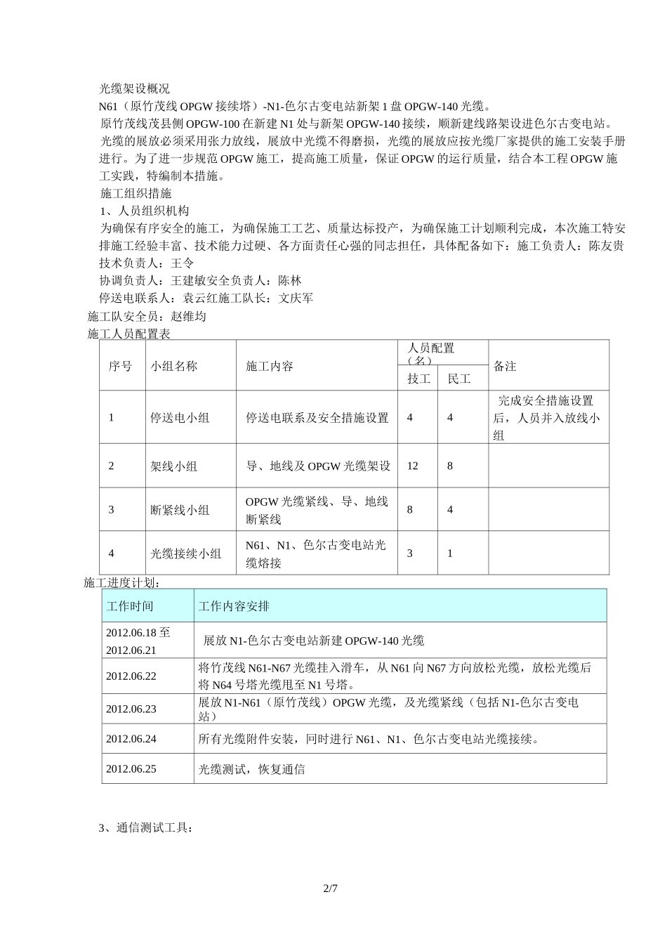 光缆架设专项施工方案_第2页