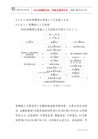 管棚施工工艺(DOC16页)